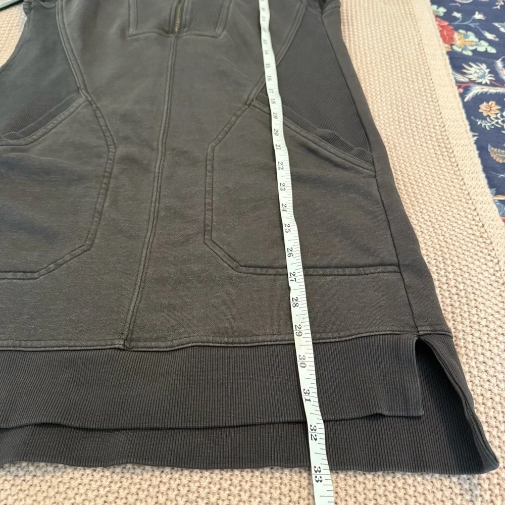 Daily Practice Anthropologie Meru Zip Front Mini Dress Dark Brown XS